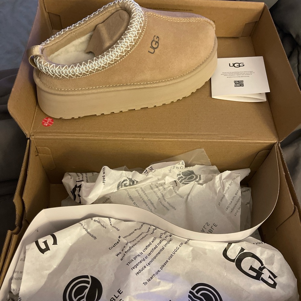 UGG Tan Platform Shoes
